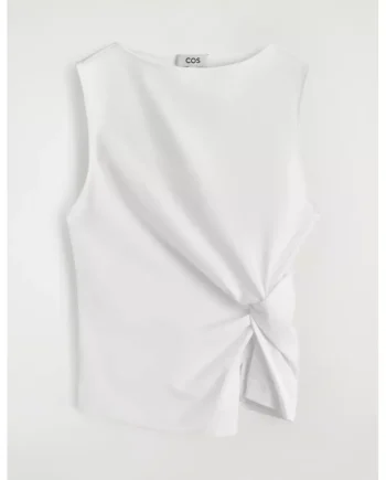 Twist-Detail Jersey Top