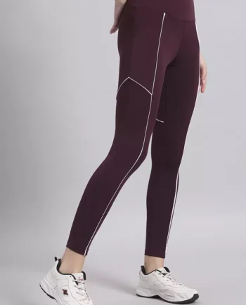 Womens Wine Active Premium Training/Workout Leggings