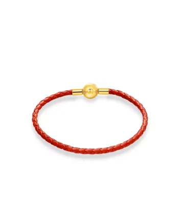 Red Leather Bracelet L4 (3MM)