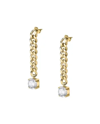 38.3mm Stainless Steel Women's Gold Earrings