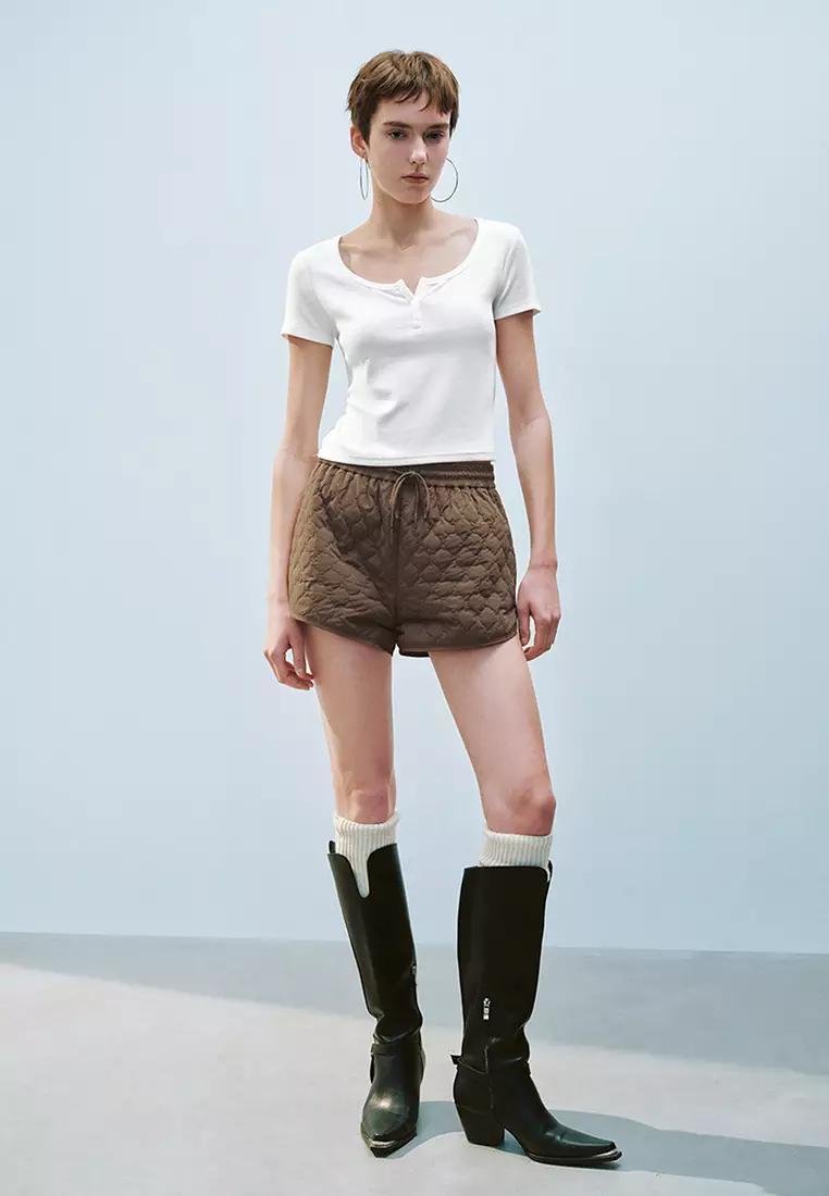 U-Neck Skinny T-Shirts