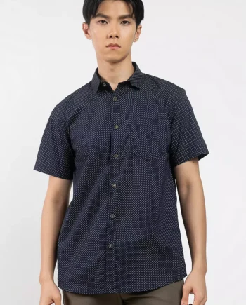 Micro-Printed Short Sleeve Shirts