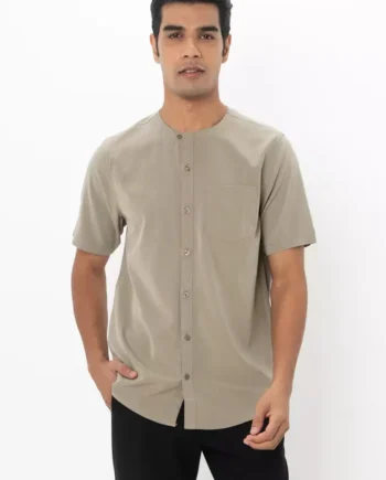 Mandarin Collar Modern Shirt