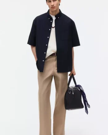 Relaxed Fit Short-sleeved Oxford shirt